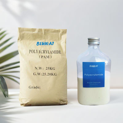 কেনা পলিমার পলিইলেক্ট্রোলাইট ফ্লোকুল্যান্ট বর্জ্য জল চিকিত্সায় ব্যবহৃত 9003-05-8 অনলাইন উত্পাদন