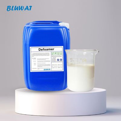 কেনা 50 কেজি বহুমুখী জল ভিত্তিক সিলিকন ডিফোমার 20-26% সলিডস এমল্সিফাইড অ্যাসফাল্ট কালি স্টার্চ প্রক্রিয়াকরণের জন্য অনলাইন উত্পাদন