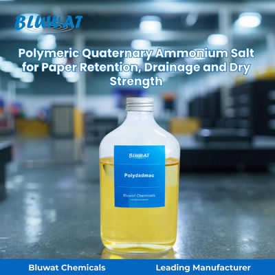 কেনা Polymeric Quaternary Ammonium Salt Polydadmac for Paper Retention, Drainage and Dry Strength | Bluwat Chemicals অনলাইন উত্পাদন