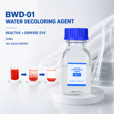 কেনা 50% -55% সলিড কন্টেন্ট BWD-01 চীনে প্রতিক্রিয়াশীল এবং বিচ্ছিন্ন রঙের বর্জ্য জলের জন্য জল রঙিনকারী এজেন্ট অনলাইন উত্পাদন