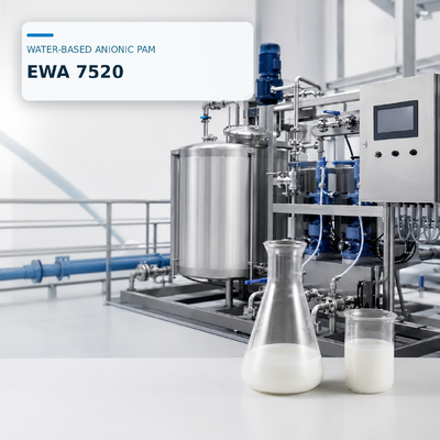 কেনা ব্লুফ্লোক EWA 7520 স্বয়ংক্রিয় ডোজিংয়ের জন্য খুব উচ্চ আণবিক ওজন এবং মাঝারি আণবিক ডিগ্রি সহ জল ভিত্তিক অ্যানিয়োনিক PAM এমুলেশন অনলাইন উত্পাদন