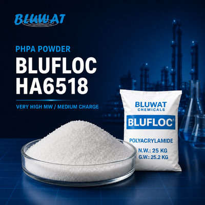 কেনা BLUFLOC HA6518 PHPA পাউডার - অত্যন্ত উচ্চ আণবিক ওজন, মাঝারি চার্জ অনলাইন উত্পাদন