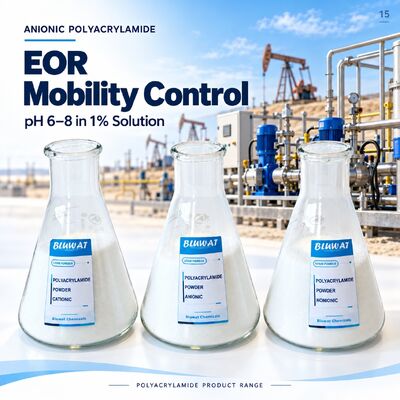 কেনা Anionic Polyacrylamide APAM pH 6-8 in 1% Solution for EOR Mobility Control in 25kg Kraft Paper Bag অনলাইন উত্পাদন