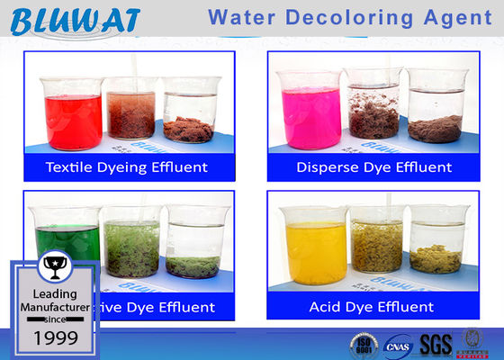 তরল জল decoloring এজেন্ট effluent চিকিত্সা রঙ জন্য রাসায়নিক COD কমানো