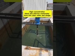 কালো গন্ধযুক্ত বর্জ্যপানীকে পরিষ্কার পানিতে রূপান্তর করা।